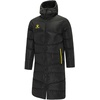 image:imageKELME Mens Long Parka Winter Coats Windproof Hooded Soccer Jacket Stadium Outdoor Cold Weather Warm OuterwearBlack Yellow