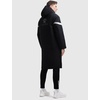 image:imageKELME Mens Long Parka Winter Coats Windproof Hooded Soccer Jacket Stadium Outdoor Cold Weather Warm OuterwearBlackwhite