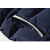 image:imageKELME Mens Long Parka Winter Coats Windproof Hooded Soccer Jacket Stadium Outdoor Cold Weather Warm OuterwearBlue Silver