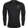 image:imageKELME Mens Long Sleeve Compression Shirt Cool Dry Athletic Top Base Layers Running Soccer Football Undershirt TShirtBlack