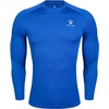 image:imageKELME Mens Long Sleeve Compression Shirt Cool Dry Athletic Top Base Layers Running Soccer Football Undershirt TShirtBlue