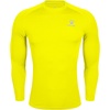 image:imageKELME Mens Long Sleeve Compression Shirt Cool Dry Athletic Top Base Layers Running Soccer Football Undershirt TShirtYellow