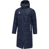 image:imageKELME Mens Long Parka Winter Coats Windproof Hooded Soccer Jacket Stadium Outdoor Cold Weather Warm OuterwearBlue Silver