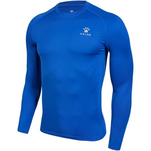 image:imageKELME Mens Long Sleeve Compression Shirt Cool Dry Athletic Top Base Layers Running Soccer Football Undershirt TShirtBlue