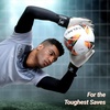 image:imageKELME Goalkeeper Gloves for Kids AdultsAbrasionResistant Latex Palms with Enhanced Grip TechnologyGoalie Gloves with Adjustable Double Wrist Straps for Soccer TrainingRed