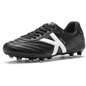 image:imageKELME Nebula Mens Soccer Cleats FirmArtificial Ground Shoes for Outdoor Football Rugby BaseballBlack