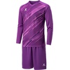 image:imageKELME Men Padded Goalkeeper Soccer Jersey Shorts Goalkeeper Kit Youth Goalie Apparel Shirt and Pants with SocksPurple