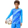 image:imageKELME Kids Padded Goalie ShirtYouth Goalkeeper JerseyLong Sleeve Soccer Football Training UniformBlue