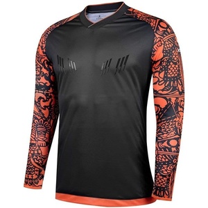image:imageKELME Kids Padded Goalie ShirtYouth Goalkeeper JerseyLong Sleeve Soccer Football Training UniformBlack
