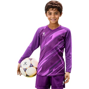 image:imageKELME Kids Padded Goalie ShirtYouth Goalkeeper JerseyLong Sleeve Soccer Football Training UniformPurple