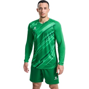 image:imageKELME Men Padded Goalkeeper Soccer Jersey Shorts Goalkeeper Kit Youth Goalie Apparel Shirt and Pants with SocksGreen