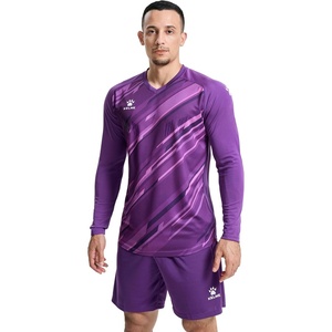 image:imageKELME Men Padded Goalkeeper Soccer Jersey Shorts Goalkeeper Kit Youth Goalie Apparel Shirt and Pants with SocksPurple