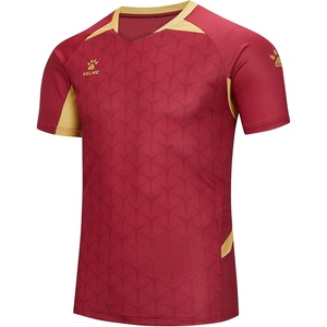 image:imageKELME Soccer Jersey for Adult Breathable QuickDry Football TShirt Sport Training UniformRedGold