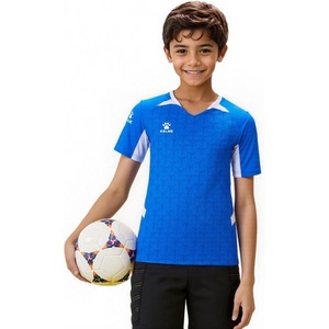 image:imageKELME Soccer Jersey for Girls Boys Breathable QuickDry Football TShirt Sport Training UniformBlueWhite