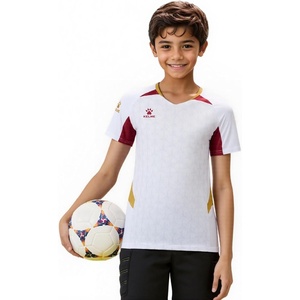 image:imageKELME Soccer Jersey for Girls Boys Breathable QuickDry Football TShirt Sport Training UniformWhiteRed